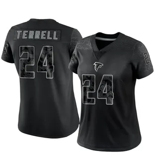 Nike Men's A.J. Terrell Atlanta Falcons NFL Game Jersey, Black, Size: Large, Polyester