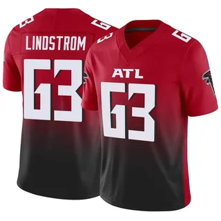 Atlanta Falcons Chris Lindstrom Red Color Rush Game Jersey - Bluefink