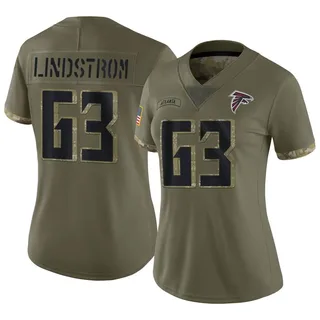 Men's Nike Chris Lindstrom Black Atlanta Falcons Team Game Jersey