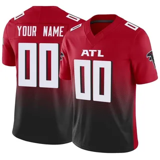 Atlanta Falcons Custom Black 100th Season Vapor Limited Jersey - Bluefink