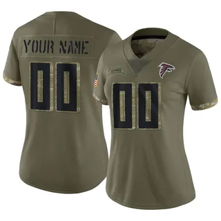 Atlanta Falcons Custom Black 100th Season Vapor Limited Jersey - Bluefink