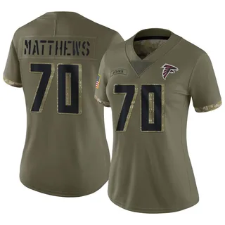 Men's Nike Jake Matthews Black Atlanta Falcons Game Jersey Size: Large