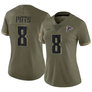 Men's Nike Kyle Pitts Brown Atlanta Falcons 2023 Salute to Service Limited Jersey Size: Extra Large