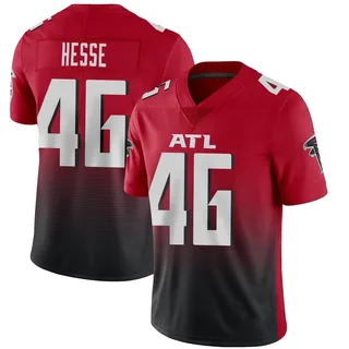 Parker Hesse Men's Nike Red Atlanta Falcons Alternate Custom Game Jersey Size: Extra Large