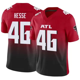 Parker Hesse Men's Nike Red Atlanta Falcons Alternate Custom Game Jersey Size: Extra Large