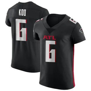 Men's Nike Younghoe Koo Black Atlanta Falcons Team Game Jersey