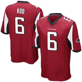 Atlanta Falcons Nike Road Game Jersey - White - Younghoe Koo - Youth