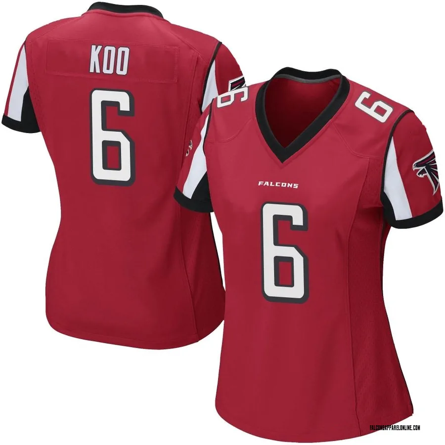 Men's Nike Younghoe Koo Black Atlanta Falcons Team Game Jersey